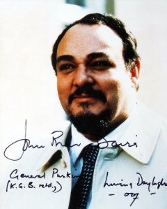 Signed photo of John Rhys-Davies as General Pushkin in 'The Living Daylights'